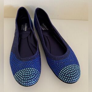 Baldinini Sequin Ballet Flat Shoes